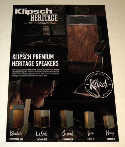 Poster klipsch heritage - heritage, line